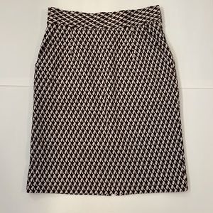 Lilly Pulitzer womens brown and white pencil skirt size 4